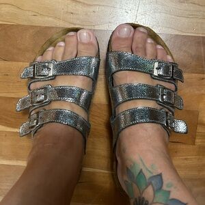 Naot 3 strap sandals size 37